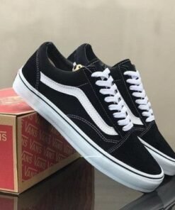 Branded Old Skool Black and White Sneakers