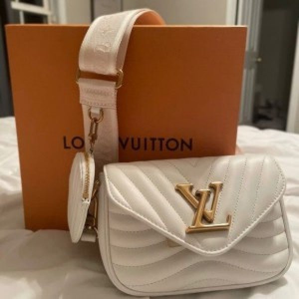 Branded LV wave pochette white premuim bag with box (lv-1084)