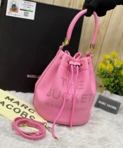 Branded  BUCKET PINK PRIMUIM BAG WITH BOX (MJ-1144)