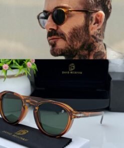 Branded Db Round Brown Green Sunglasses (With Original Kit)