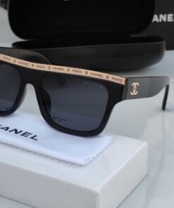 Branded Chnl Prs Full Black Sunglasses (With Original Kit)