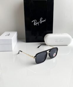 Branded Rb Black Gold Sunglasses Bt (With Original Kit)