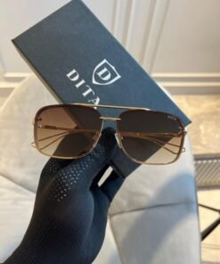Branded Dta Gold Brown Sunglasses EW (With Original Kit)
