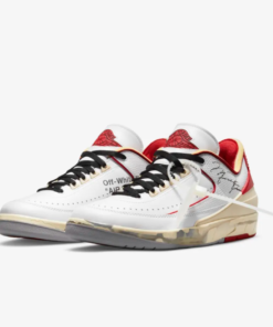 Jordan 2 Low Off White X Chicago White Red