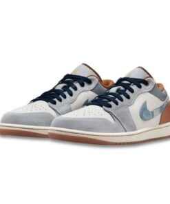 Jordan 1 Low SE Phantom Repaired Denim Swoosh