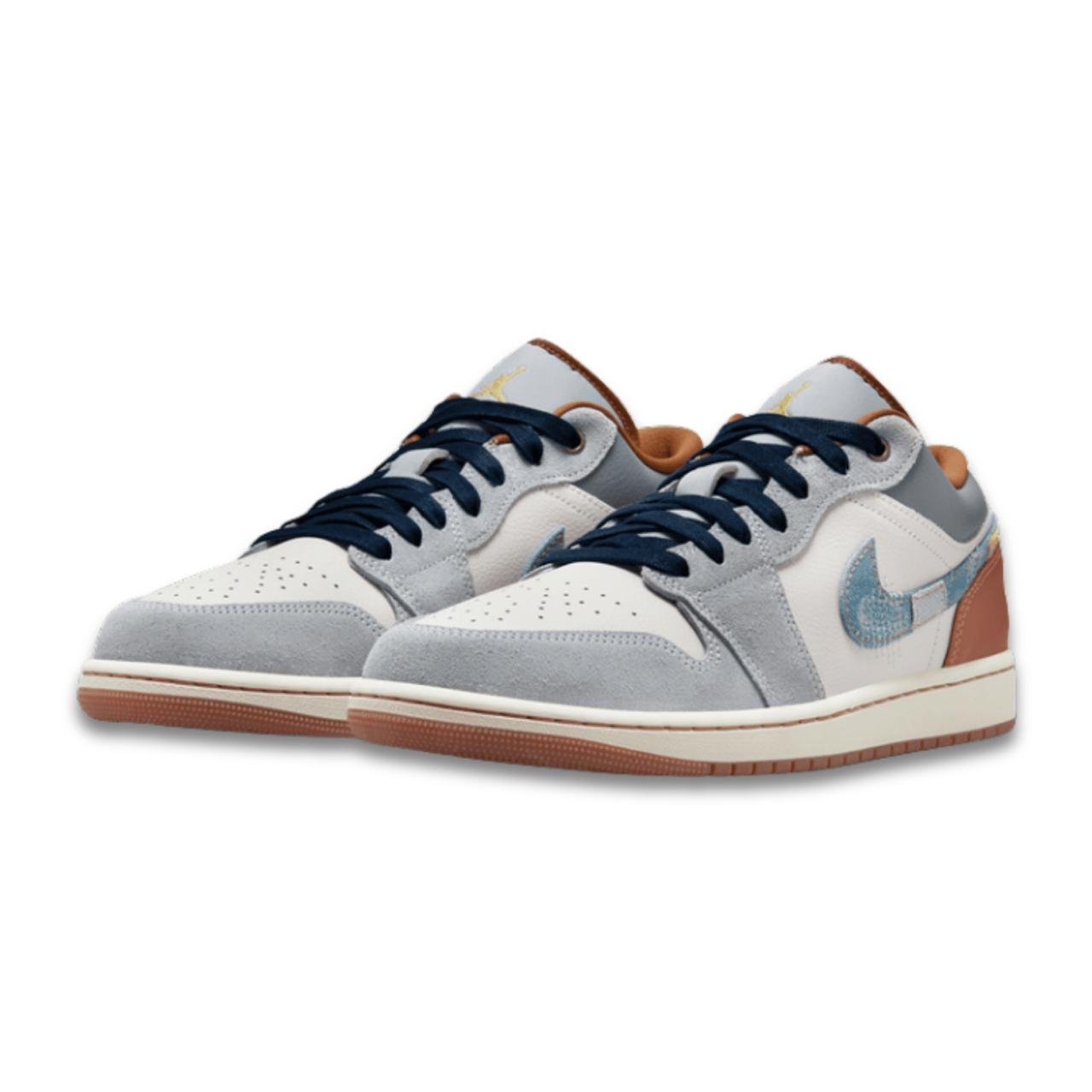 Jordan 1 Low SE Phantom Repaired Denim Swoosh