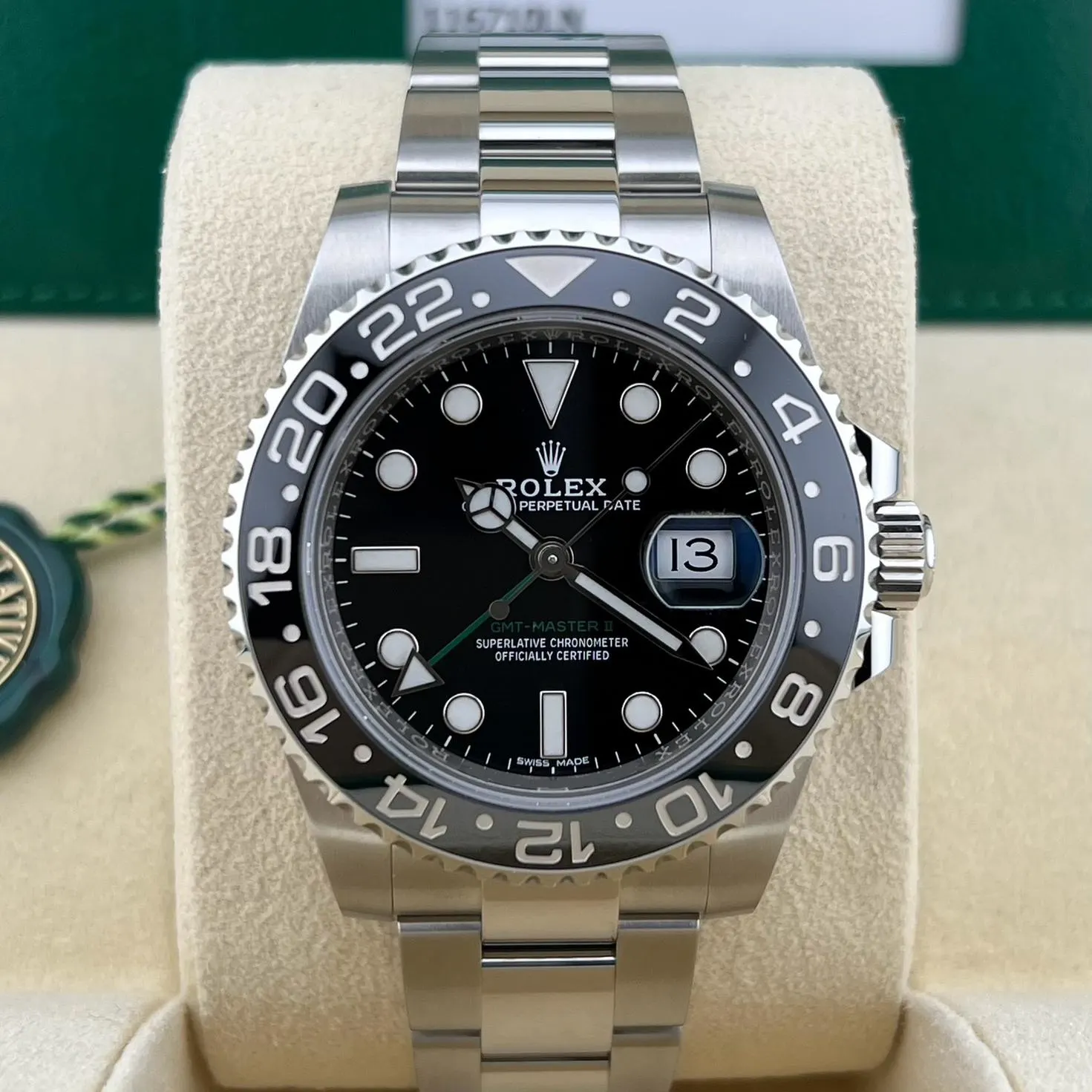 ROLEX GMT MASTER 2 SILVE BLACK PRIMIUM WATCH