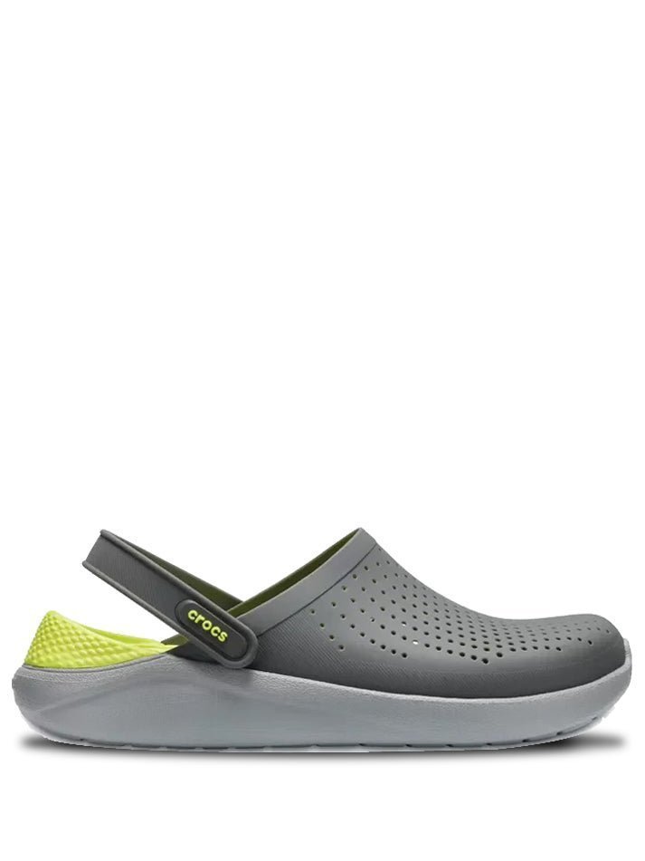 CROCS LITERIDE GREY-NEON TOP QUALITY
