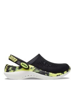 CROCS LITERIDE 360 BLACK-YELLOW TOP QUALITY