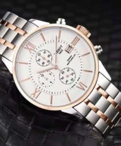 TISSOT 1853 CHEMIN PREMIUM WATCH DUAL TON WHITE
