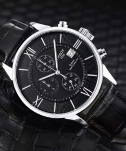 TISSOT 1853 CHEMIN PREMIUM WATCH BLACK LEATHER
