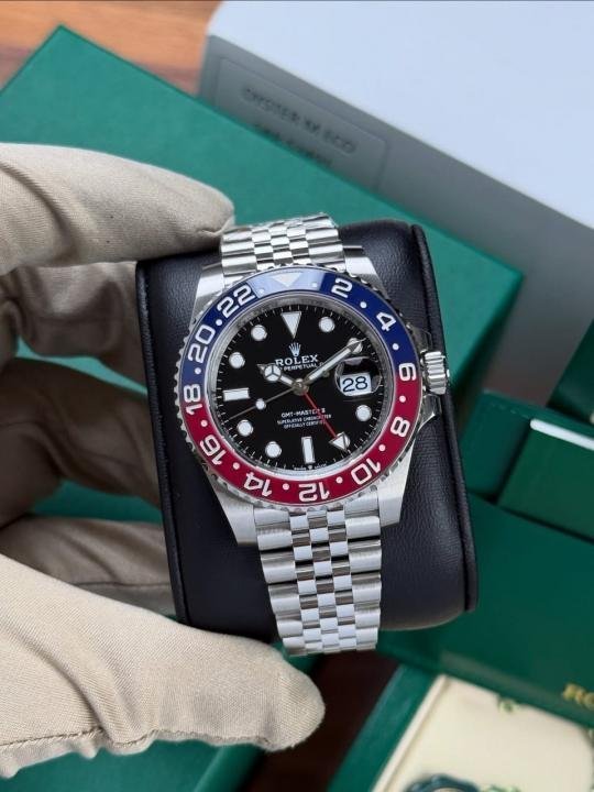 ROLEX GMT MASTER PREMIUM QURTAZ MACHIN WATCH
