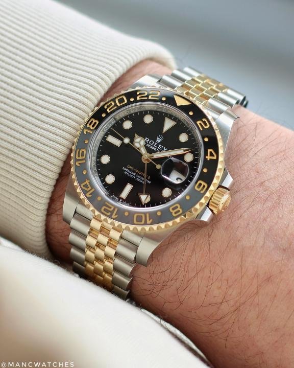 ROLEX GMT MASTER PREMIUM QURTAZ MACHIN WATCH